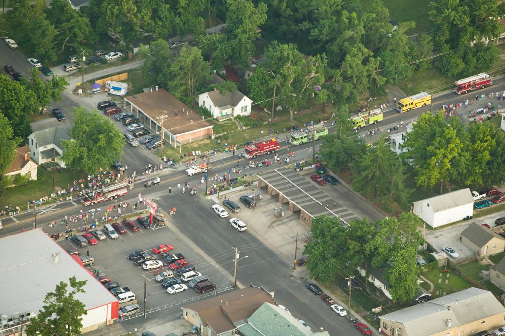 Parade Event Aerial Photography
