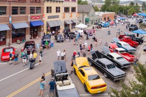 Car Show Event Low Flying Aerial Photography